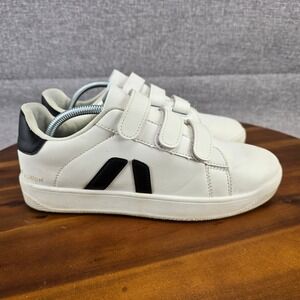Fashion‎ Sneakers Womens White Low Top CasualShoes Size 12 Hook & Loop